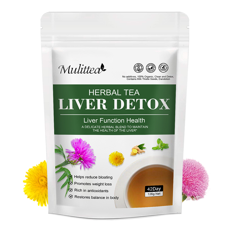 Dandelion Detox Tea - Mulittea Leber-Detox-Tee mit Löwenzahnwurzel, Mariendistel und