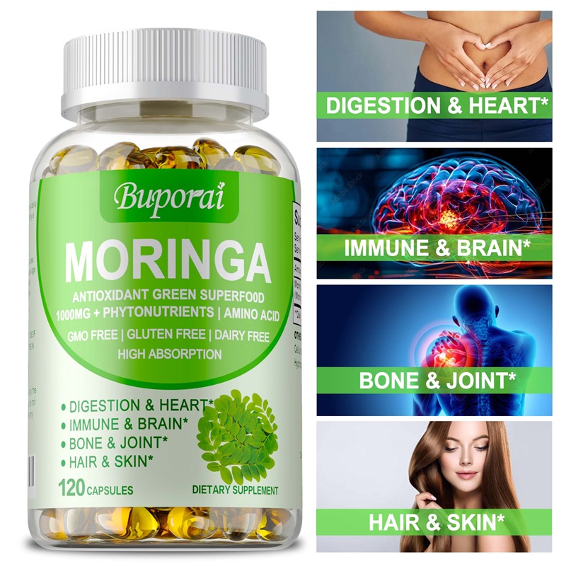 Moringa Leaf Powder - Moringa-Kapseln – steigert den Stoffwechsel, unterstützt