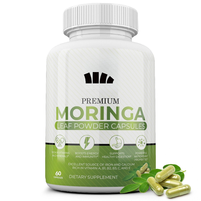 Moringa Leaf Powder - Natürliche Moringa-Kapseln – 100 % reines