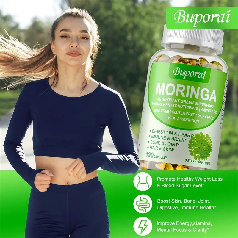 Moringa-Kapseln 1000 mg – Unte – Moringa Leaf Powder Bewertung und Preis